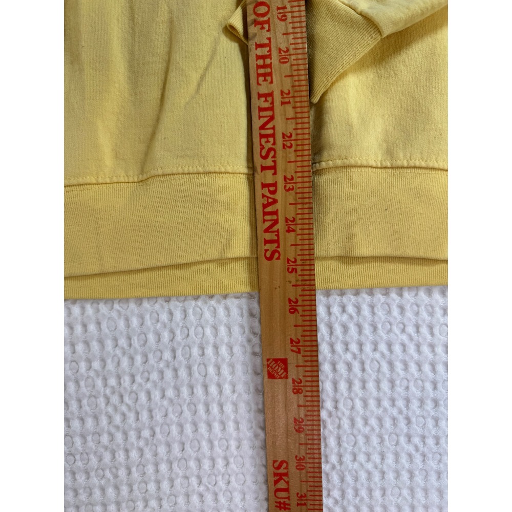 Vintage Birdhouse Embroidered Sweatshirt Yellow Cottagecore Crewneck Pullover M - Picture 7 of 12
